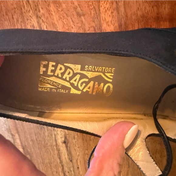 Salvatore Ferragamo Black Lacing Heeled Shoes - Picture 5 of 10